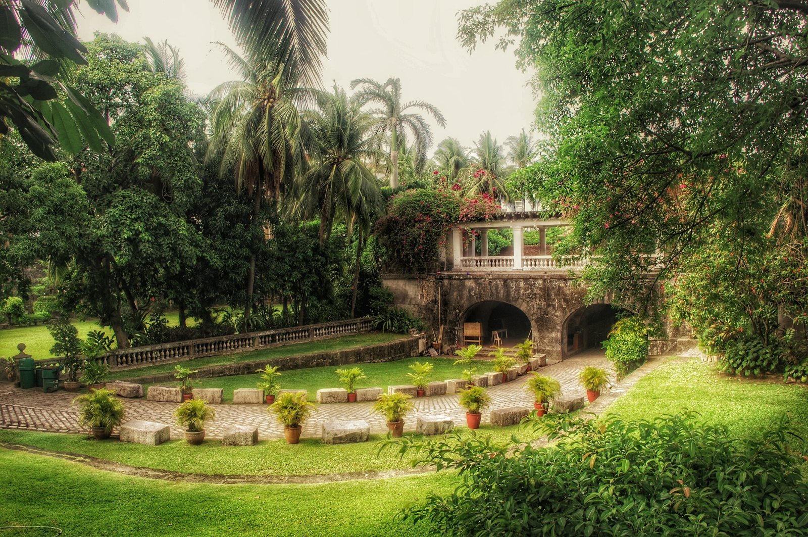 high-angle-view-walkway-park